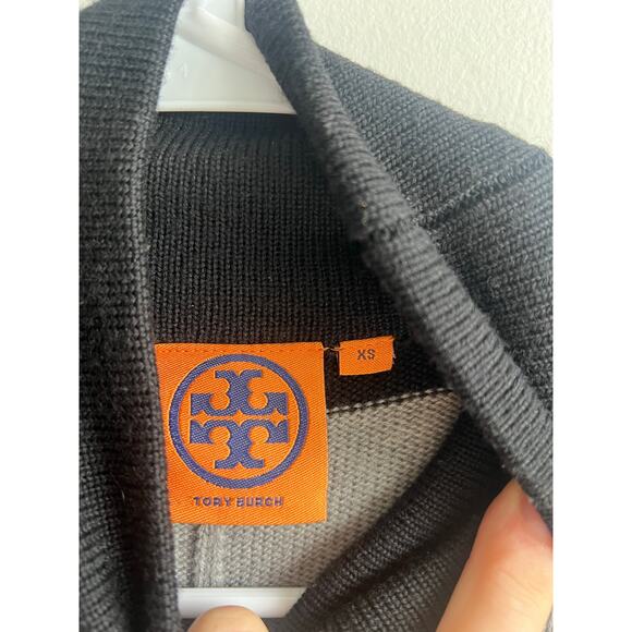 Tory Burch sweater turtleneck batwing sleeves poncho XS NWOT - Picture 4 of 5